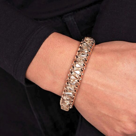 paparazzi Jewelry - Paparazzi Jewelry - Crafted Coals - Gold Bracelet - Vintage